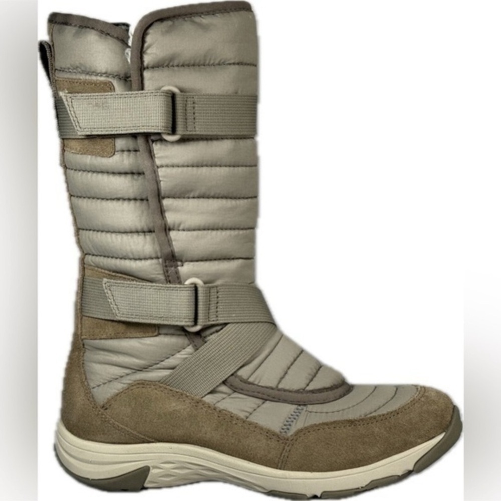 💋NWT MERRELL APPROACH SPORT TALL ZIP WATERPROOF FAUX FUR BOOTS Brindle 10 - Picture 2 of 10